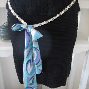 Vintage Belt Metal Scarf Intertwined